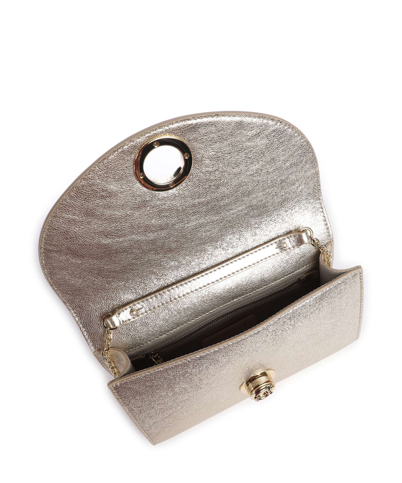 Coccinelle Nikla Smooth Crossbody bag pale gold