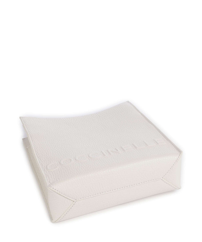 Coccinelle Myrtha Maxi Logo Crossbody bag blanco