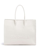 Coccinelle Myrtha Maxi Logo Shopper blanco