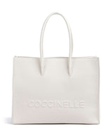Coccinelle Myrtha Maxi Logo Cabas blanco