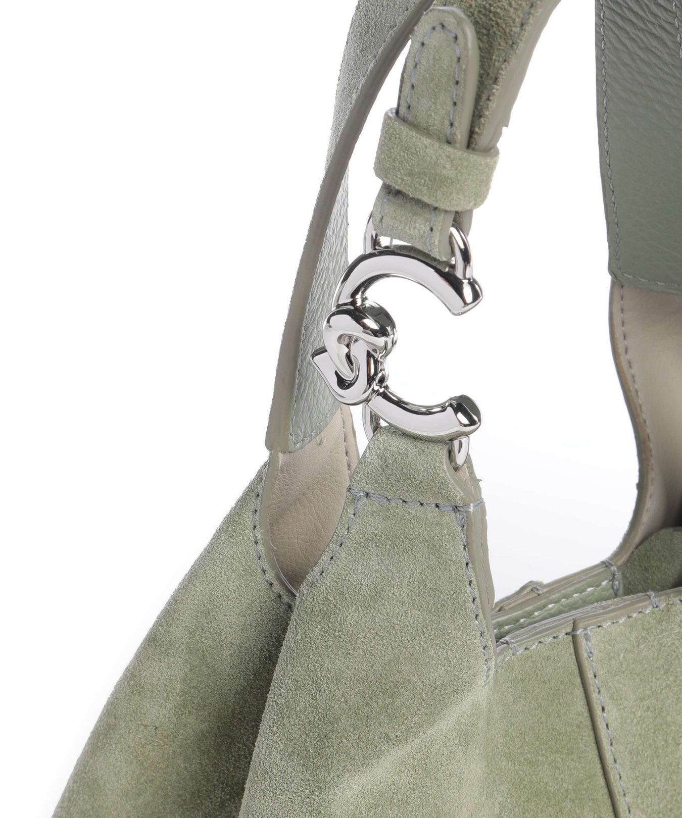 Coccinelle C-Easy Suede Handbag greenery