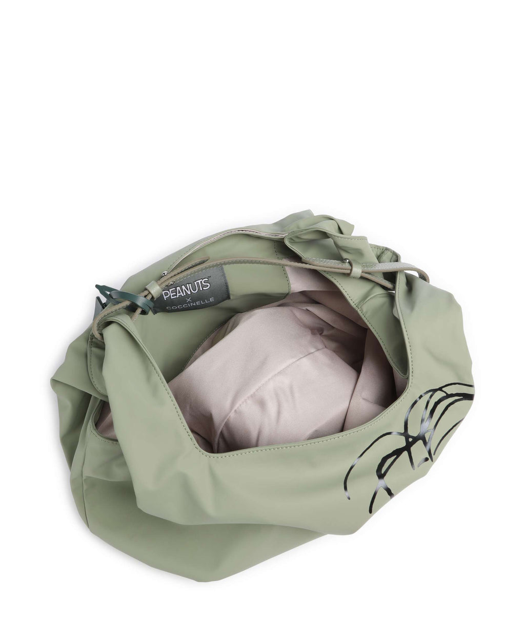 Coccinelle Coccinelle x Peanuts Hobo bag greenery