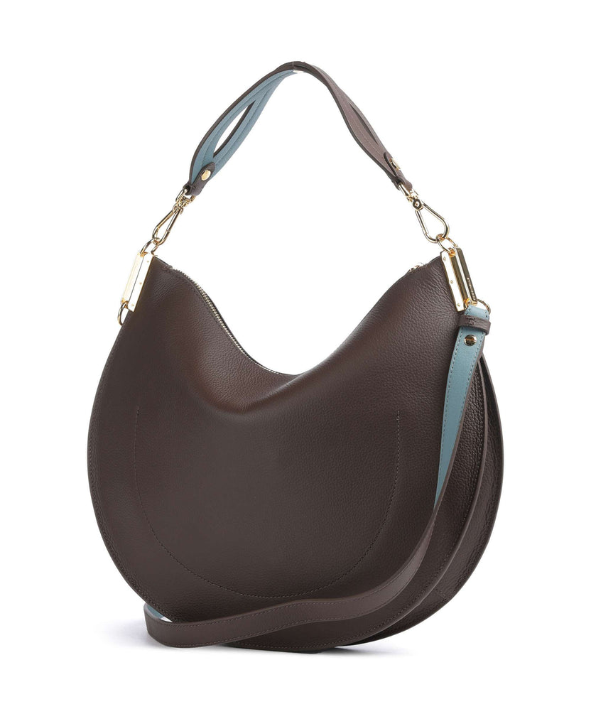 Coccinelle Sunup Hobo bag brunet/arctic blue