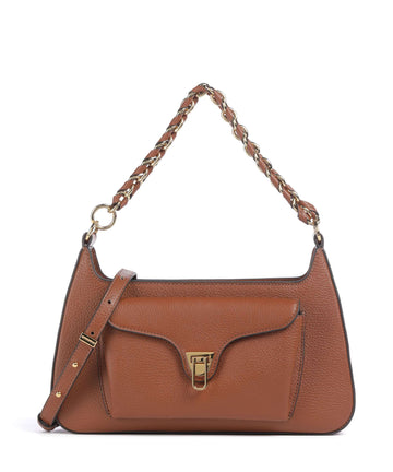 Coccinelle Beat Sac porté épaule cognac