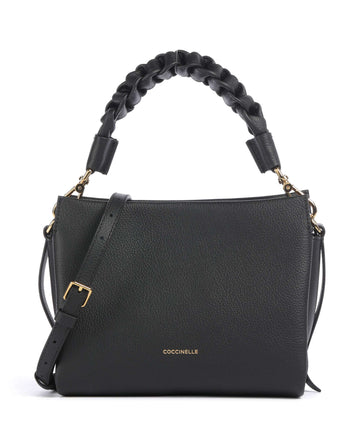 Coccinelle Boheme Grana Double Borsa a mano noir/cognac