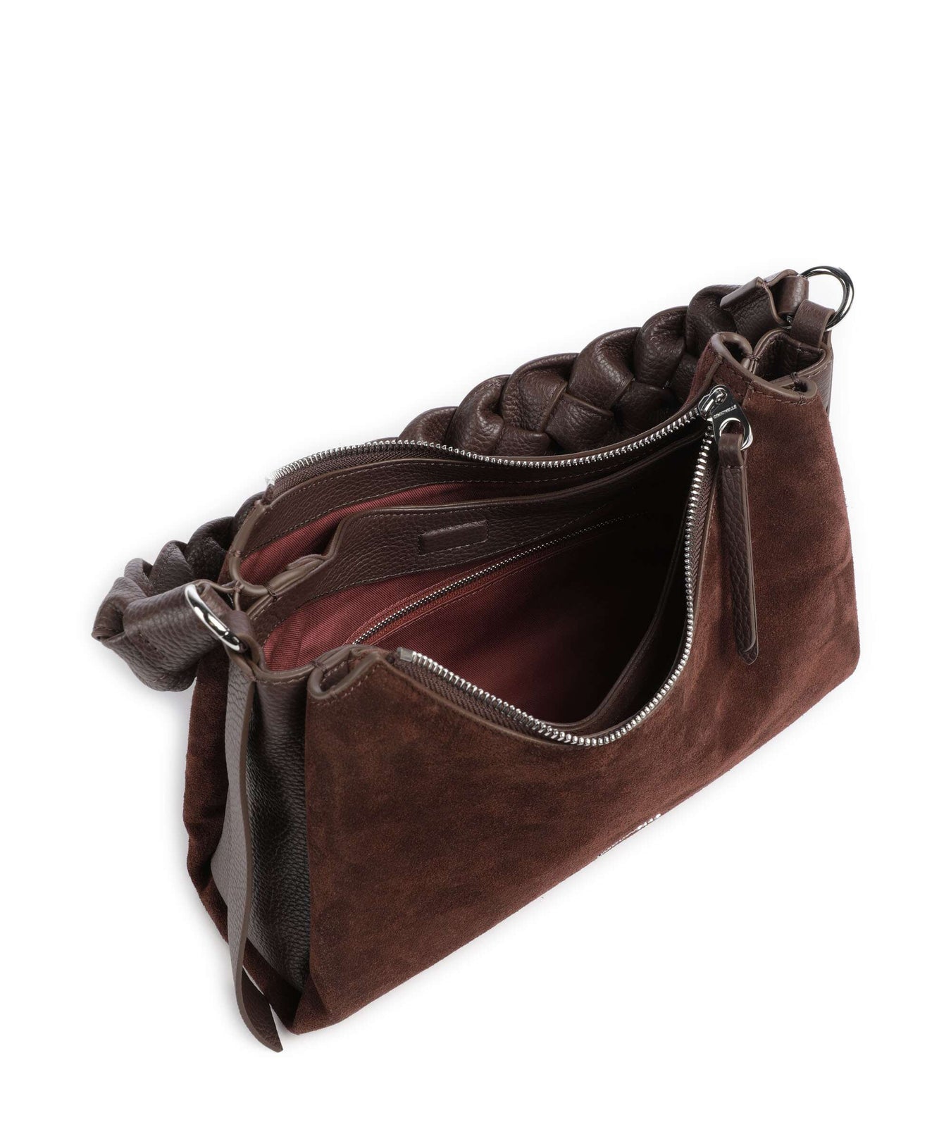 Coccinelle Boheme Suede Shoulder bag brunette