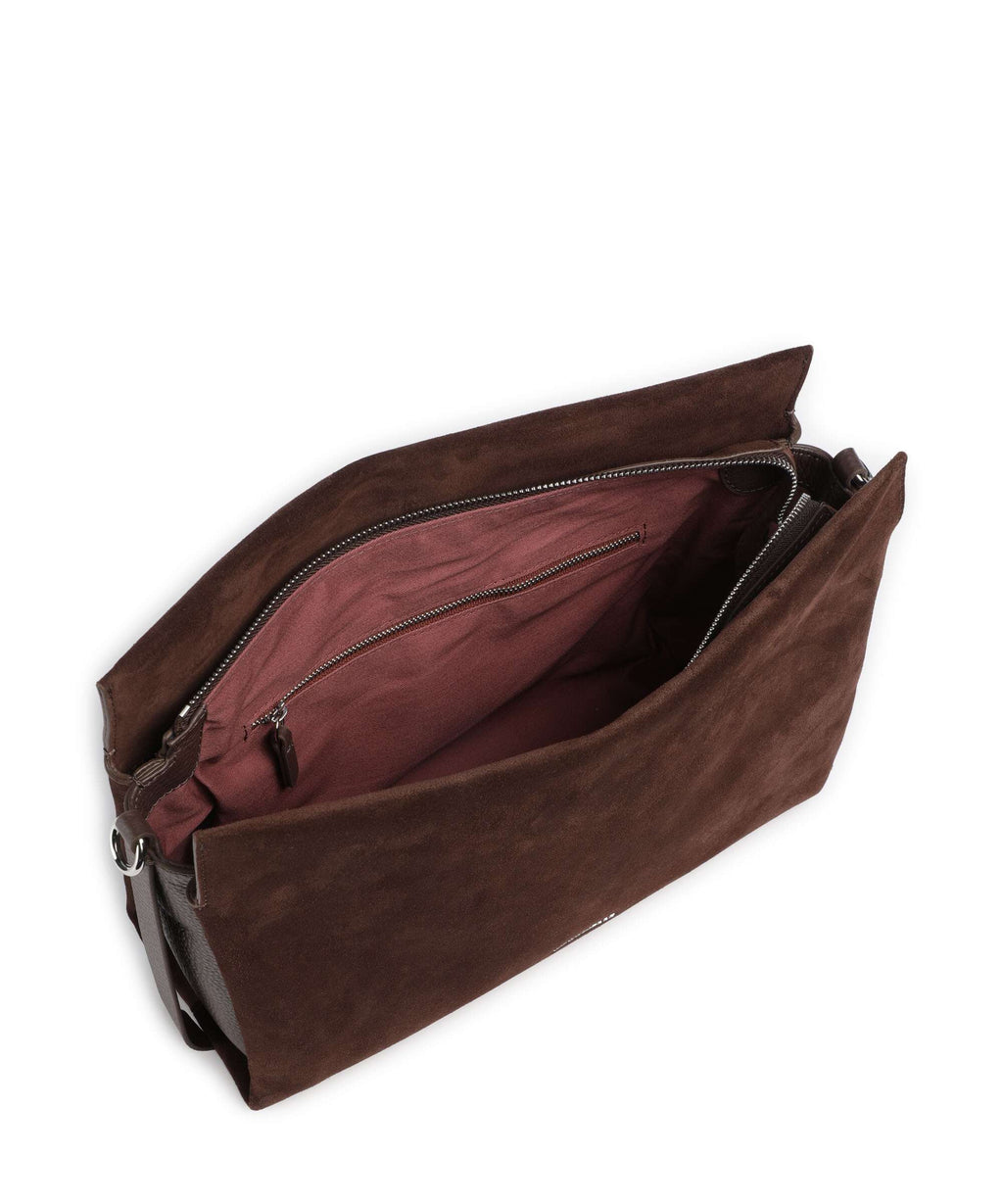 Coccinelle Boheme Suede Hobo bag brunette