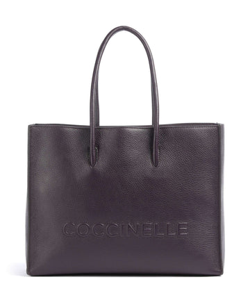 Coccinelle Myrtha Maxi Logo Shopper prune