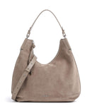 Coccinelle Rebekka Suede Beuteltasche warm taupe