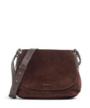 Coccinelle Rebekka Suede Borsa a tracolla brunette