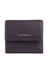 Coccinelle Metallic Soft Portefeuille prune
