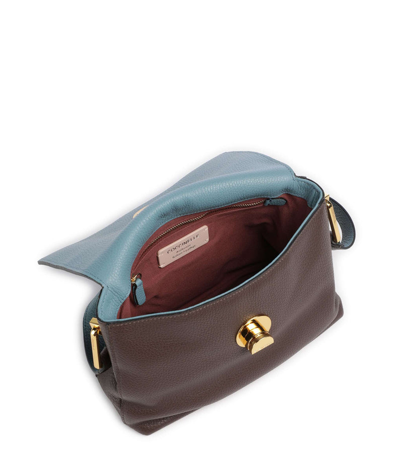 Coccinelle Liya Crossbody bag brunette/arctic blue
