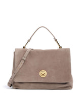 Coccinelle Liya Suede Handtasche warm taupe