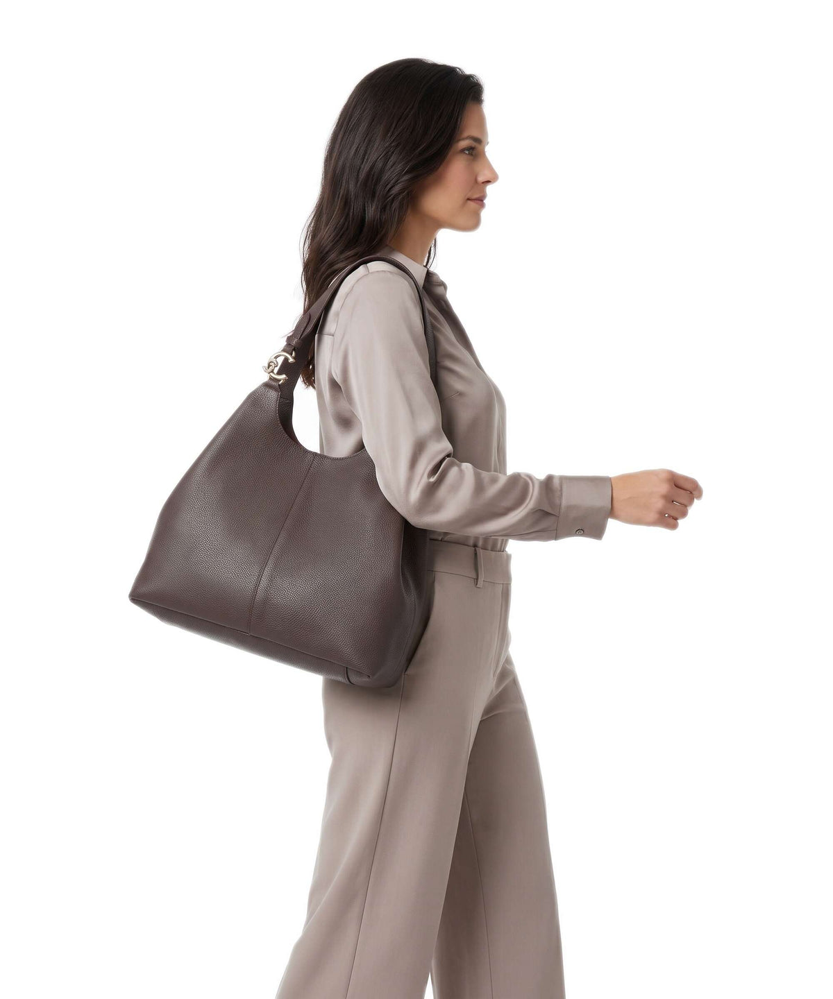 Coccinelle C-Easy Hobo bag brunette