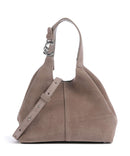 Coccinelle C-Easy Suede Handtasche warm taupe