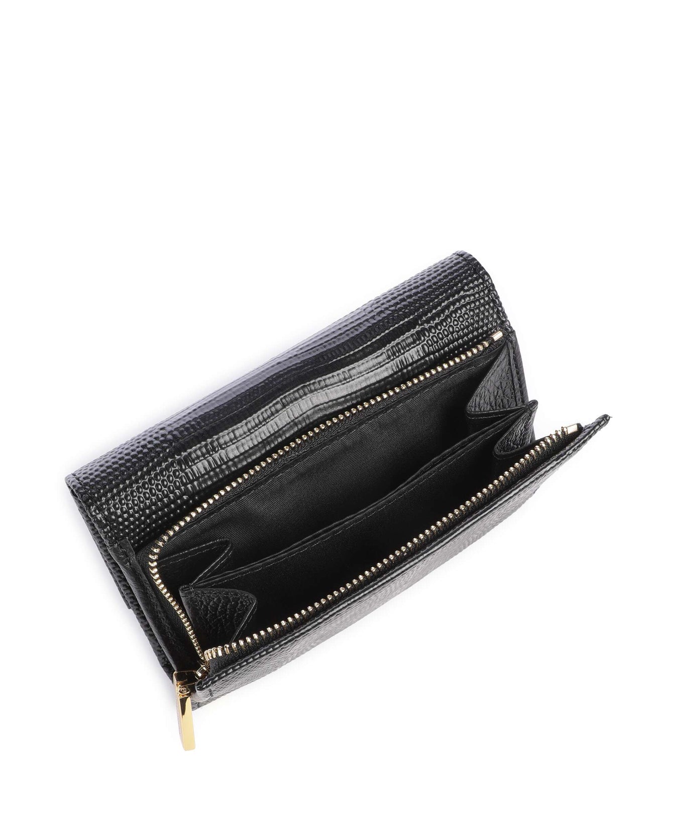Coccinelle Metallic Lizard RFID Wallet noir