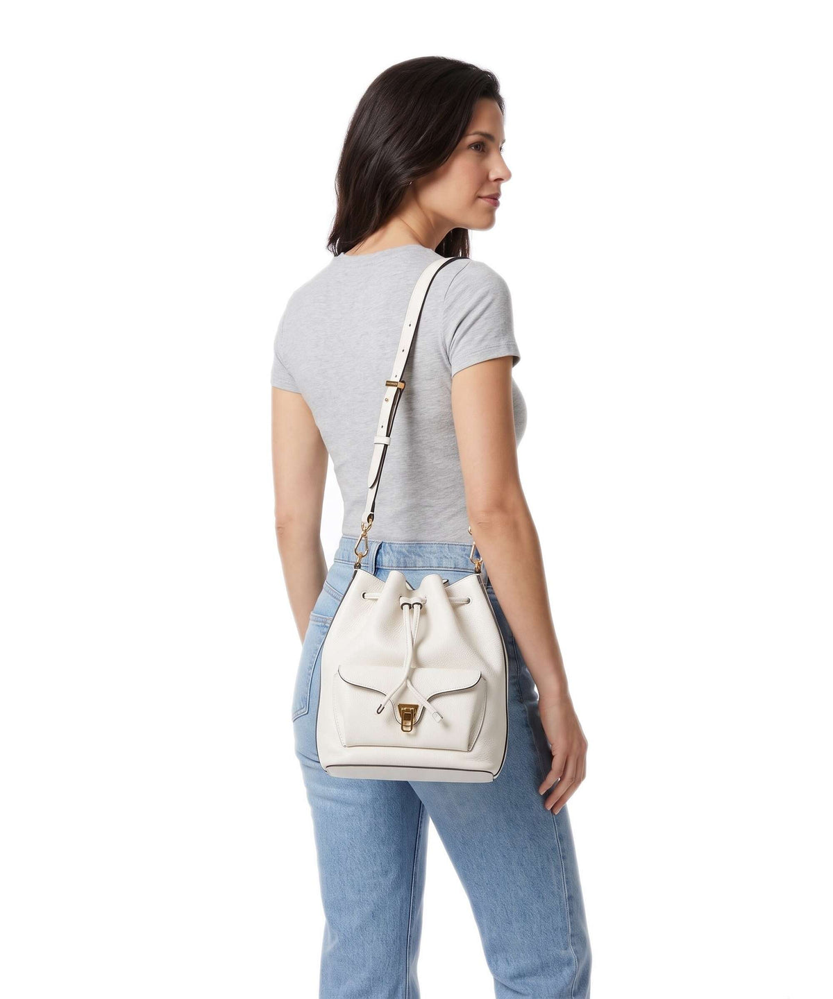 Coccinelle Beat Generation Bucket bag pearl