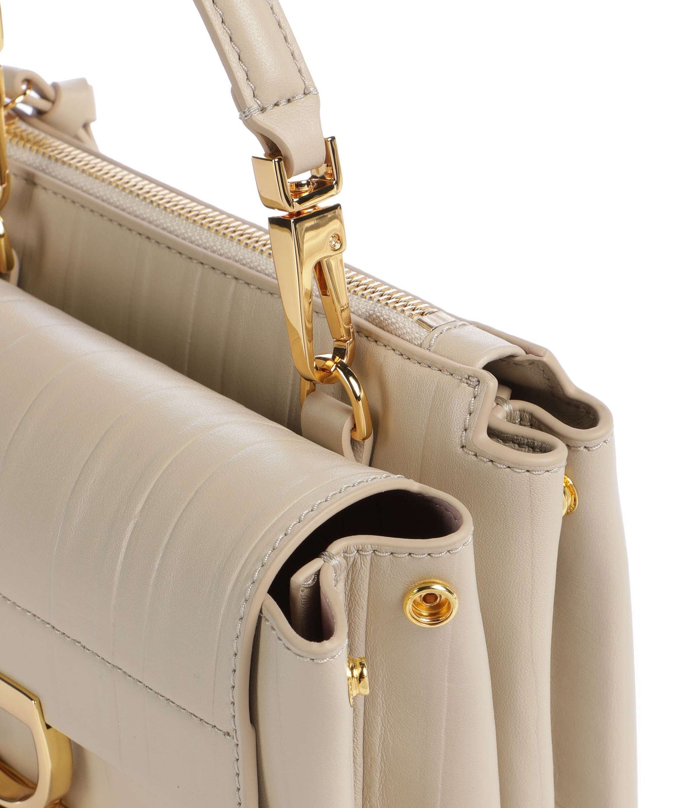 Coccinelle Arlettis Plisse Crossbody bag sandshell