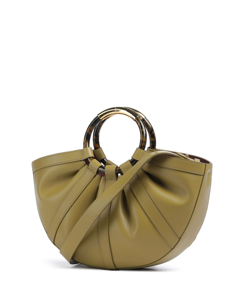 Coccinelle Shell Handbag seagrass