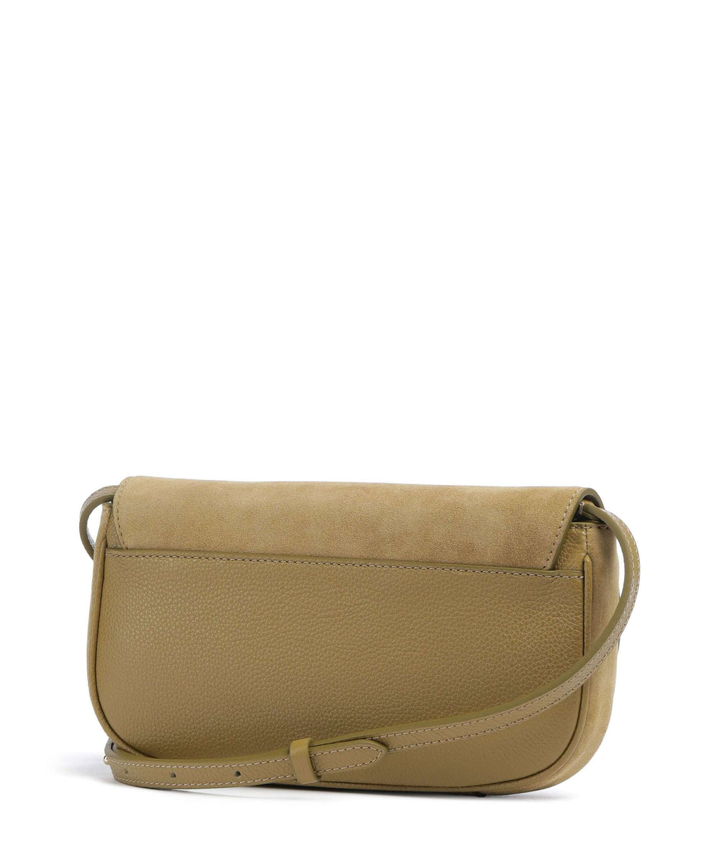 Coccinelle Mavery Suede Crossbody bag seagrass