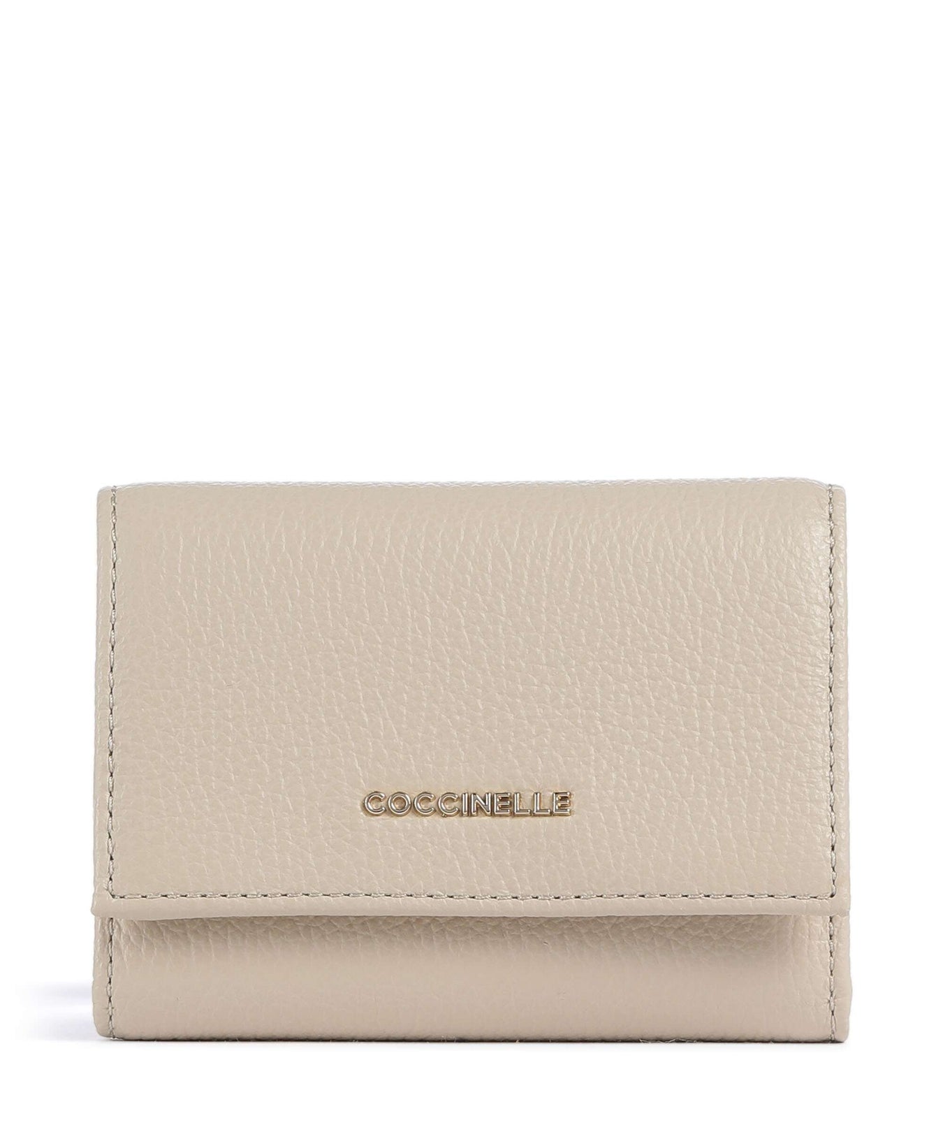 Coccinelle Metallic Soft RFID Wallet sandshell