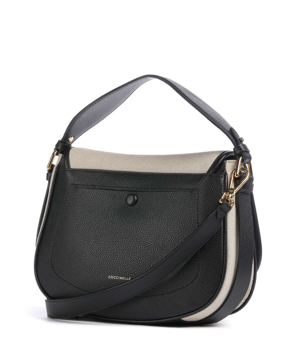 Coccinelle Mavery Canvas Handbag natural/noir
