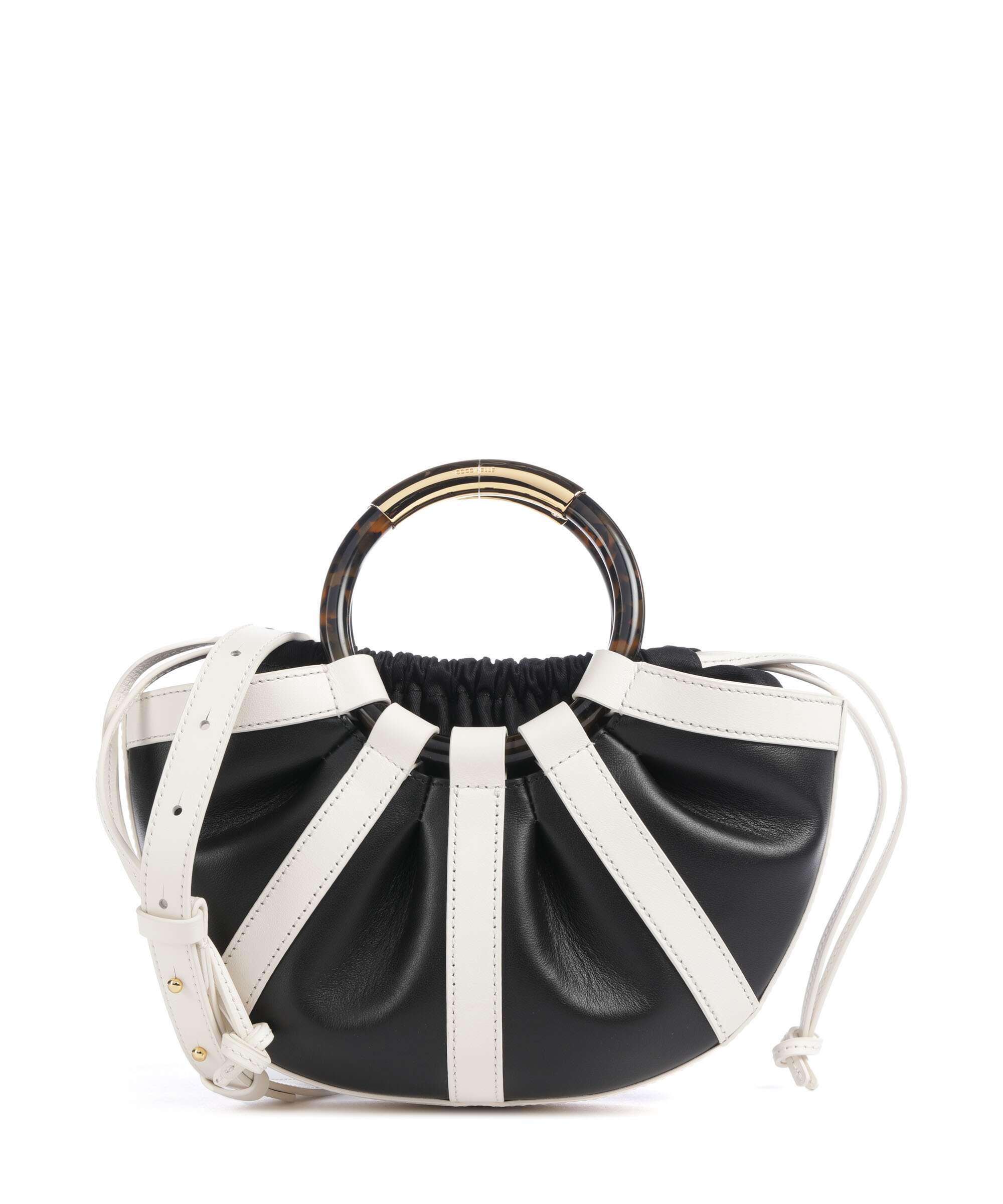 Coccinelle Shell Handbag pearl/noir