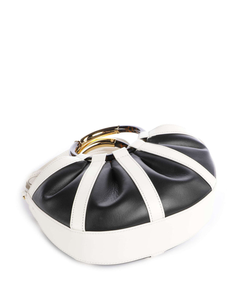 Coccinelle Shell Handbag pearl/noir