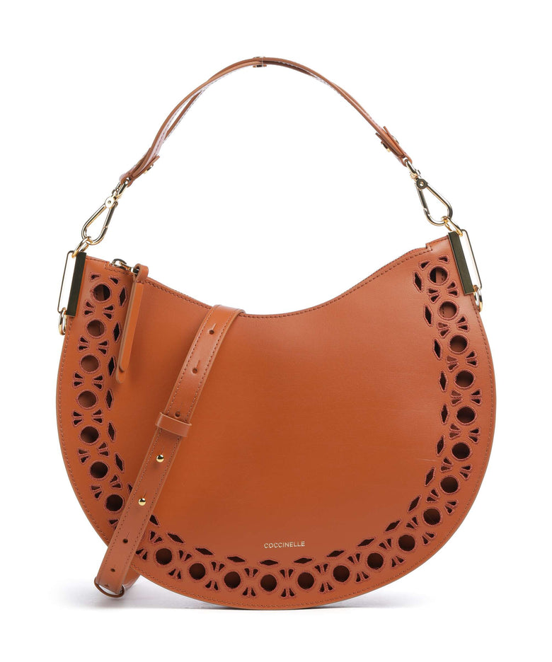 Coccinelle Sunup Monogram Sangallo Hobo bag crab