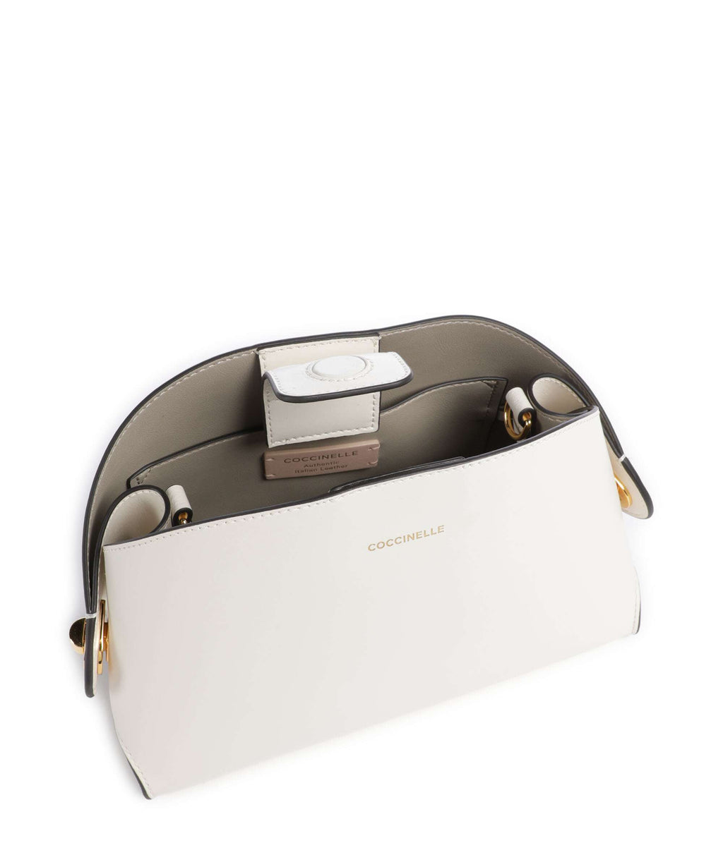 Coccinelle Tylde Calf Crossbody bag pearl