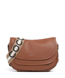 Coccinelle Raquel Schultertasche cognac/noir