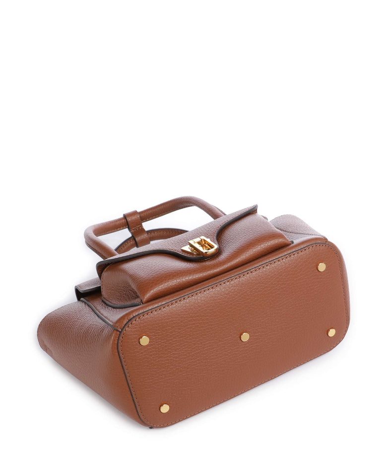 Coccinelle Beat Double Handbag cognac
