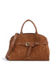 Coccinelle Sabine Suede Handtasche cognac