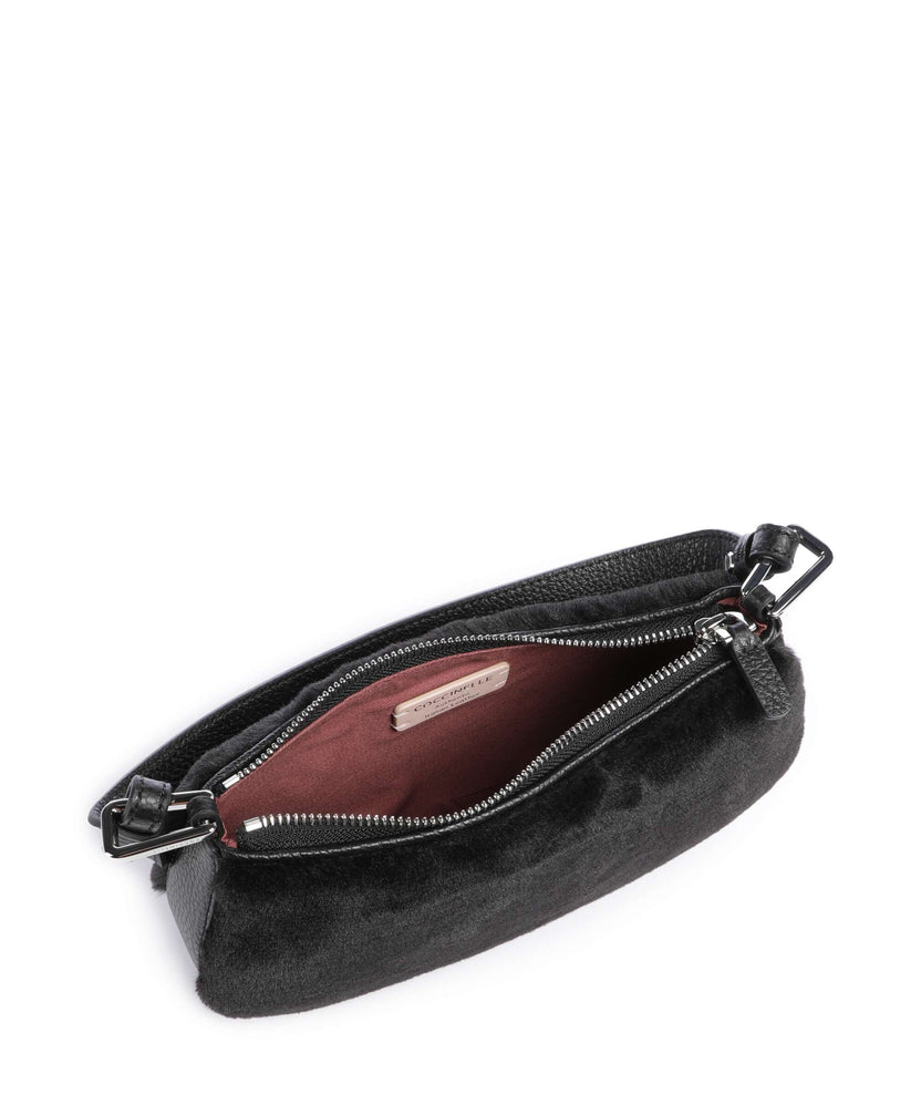 Coccinelle Merveille Synthetic fur Shoulder bag noir