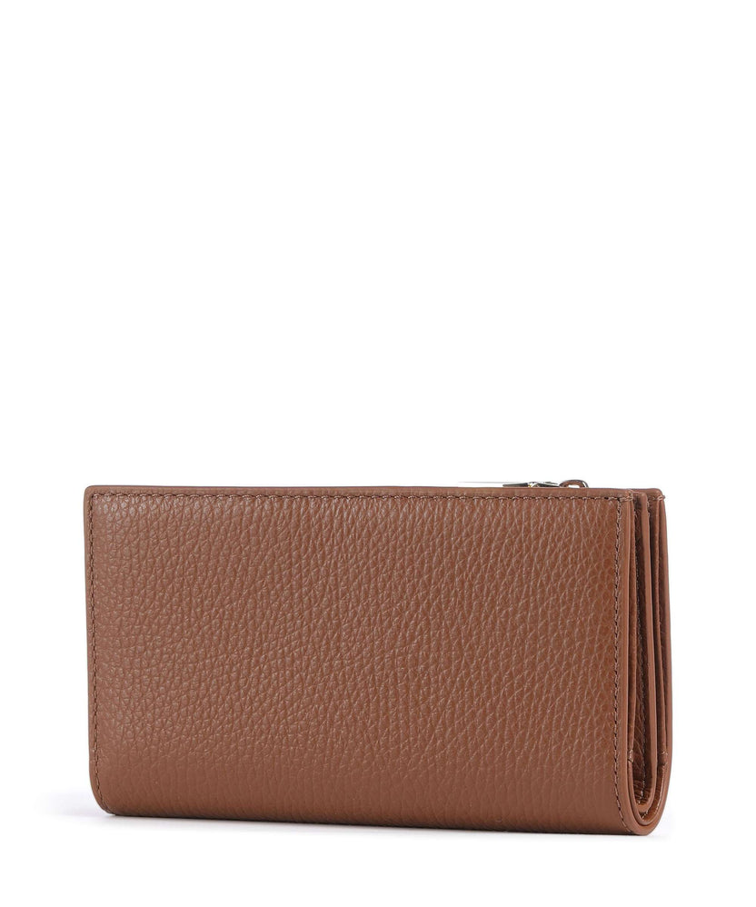 Coccinelle Metallic Soft RFID Wallet cognac