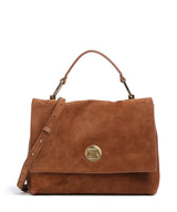 Coccinelle Liya Suede Handtasche cognac