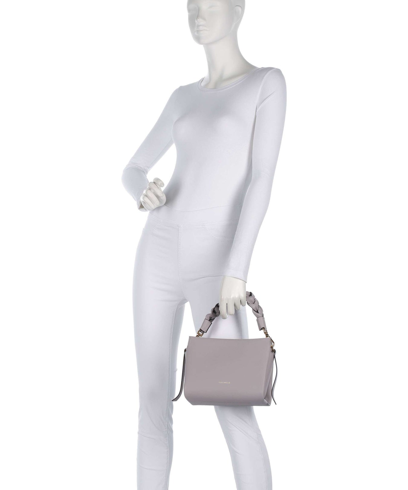 Coccinelle Boheme Grana Double Shoulder bag oyster/pearl