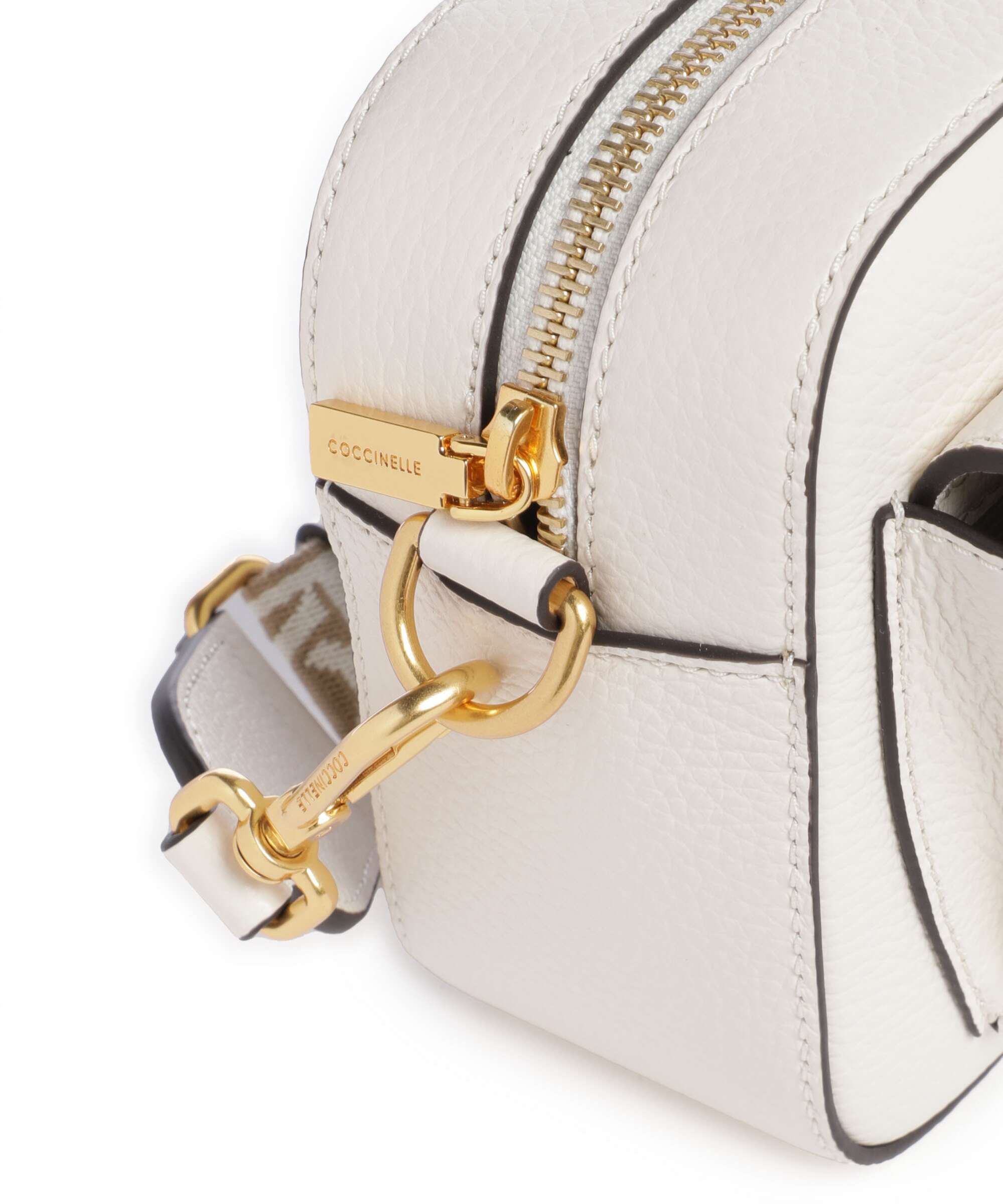 Coccinelle Beat Soft Ribbon Crossbody bag pearl
