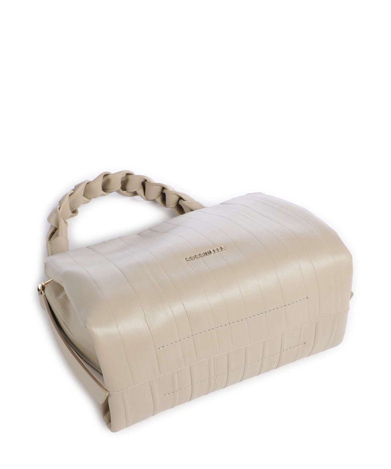 Coccinelle Boheme Plisse Handbag sandshell