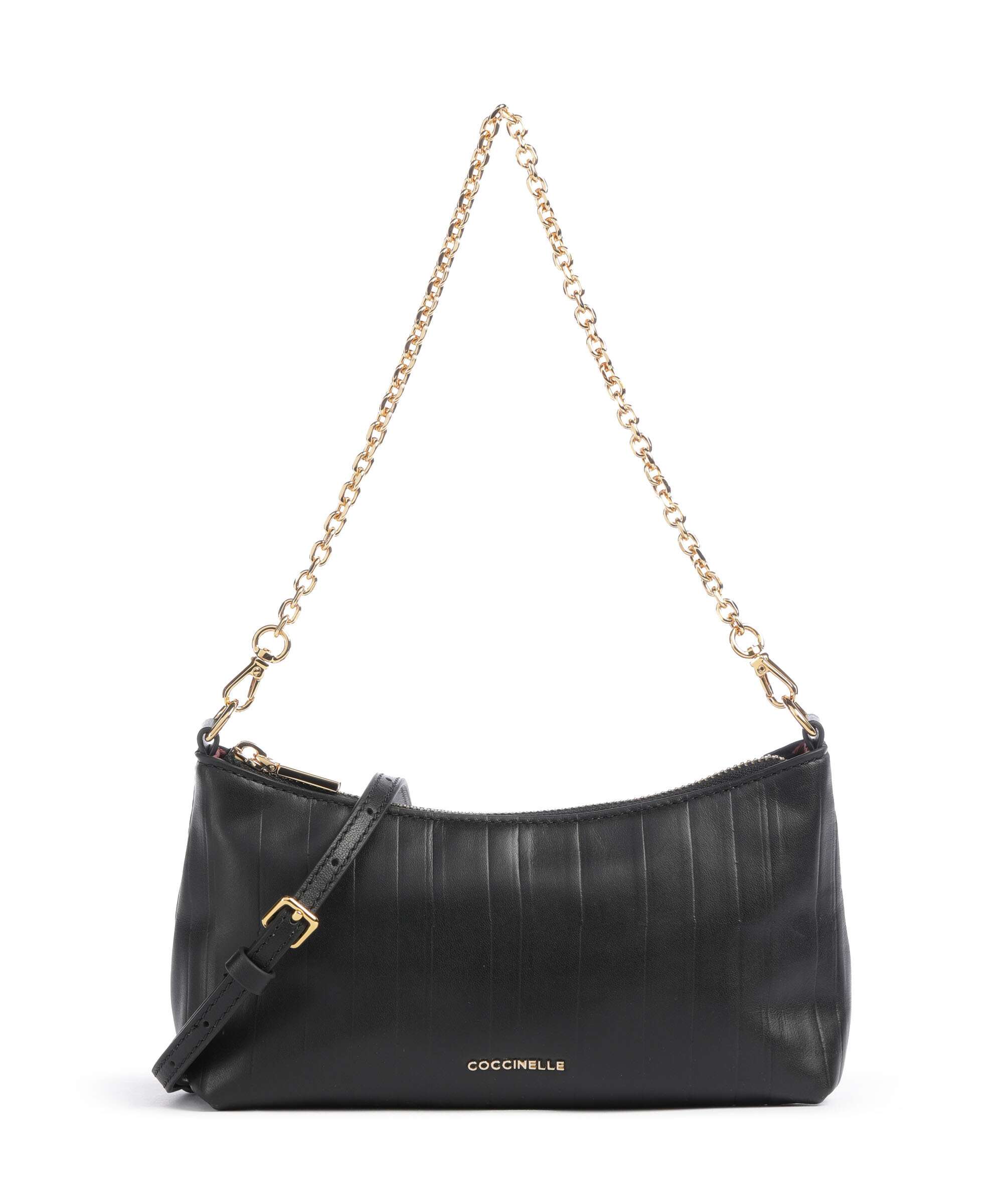 Coccinelle Aura Plisse Shoulder bag noir