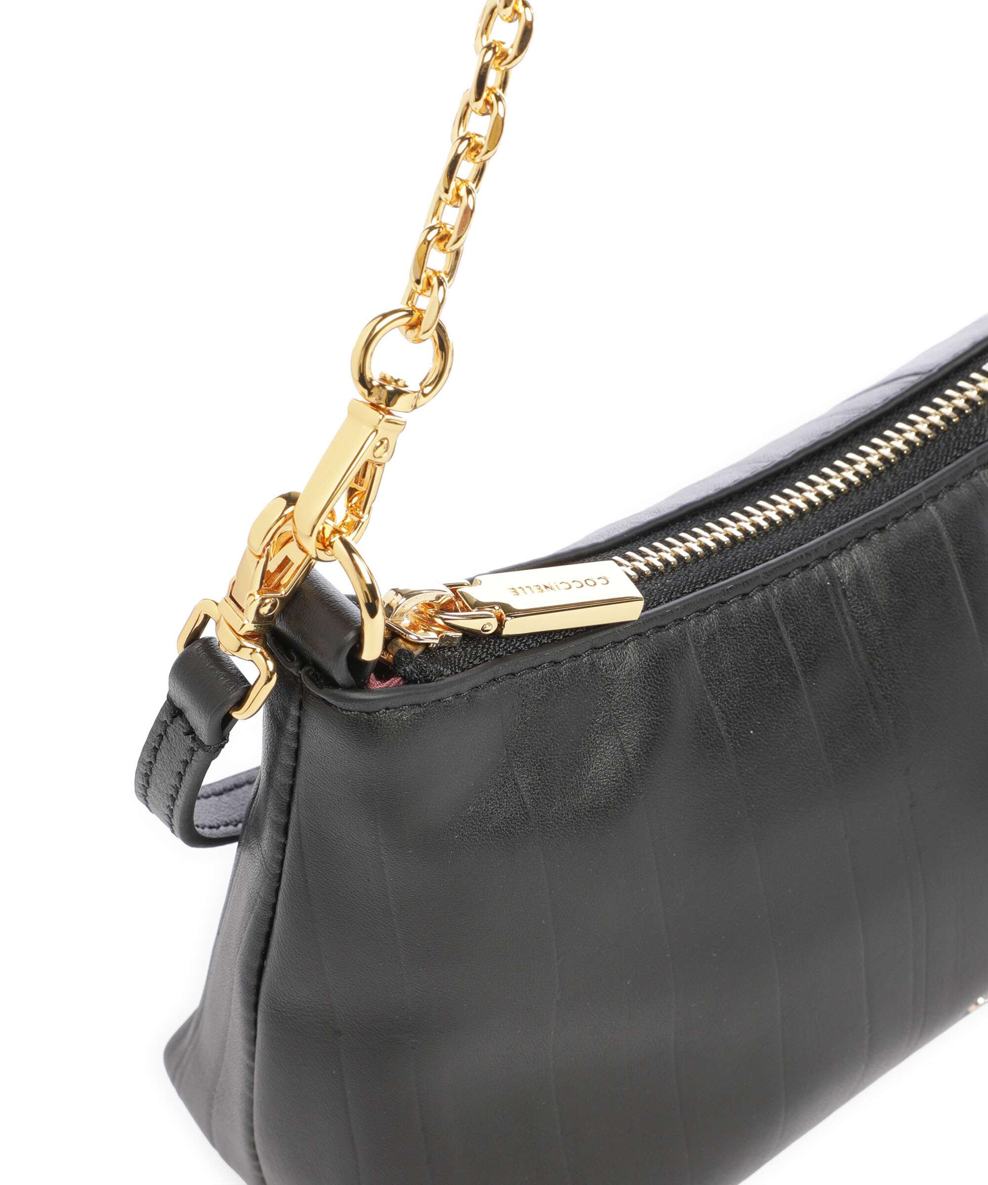 Coccinelle Aura Plisse Shoulder bag noir