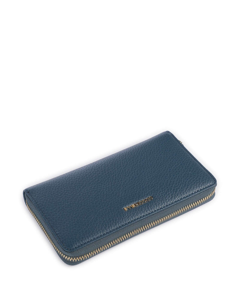 Coccinelle Metallic Soft RFID Wallet deep blue