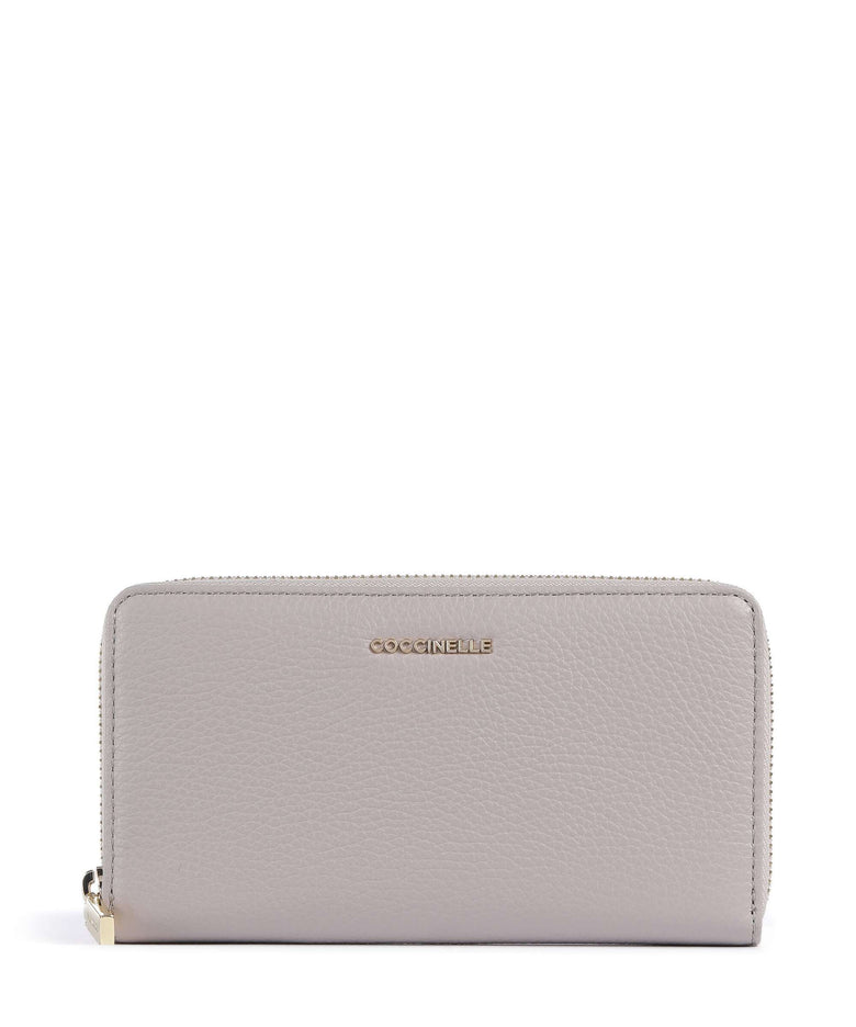 Coccinelle Metallic Soft Wallet oyster