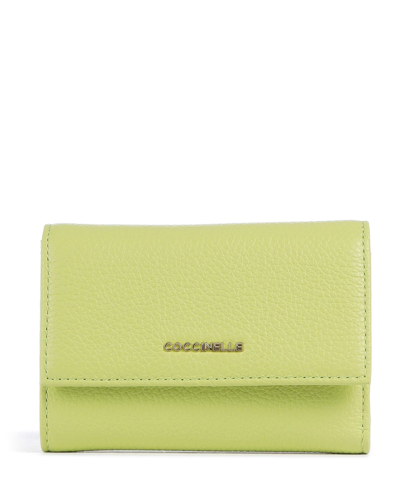 Coccinelle Metallic Soft RFID Wallet green glow