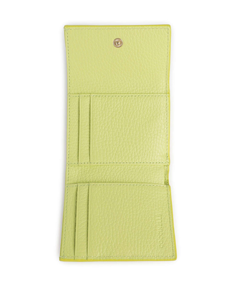 Coccinelle Metallic Soft Wallet green glow