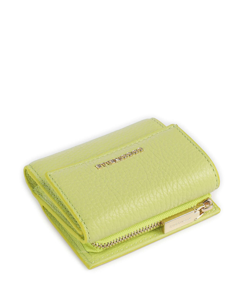 Coccinelle Metallic Soft Wallet green glow