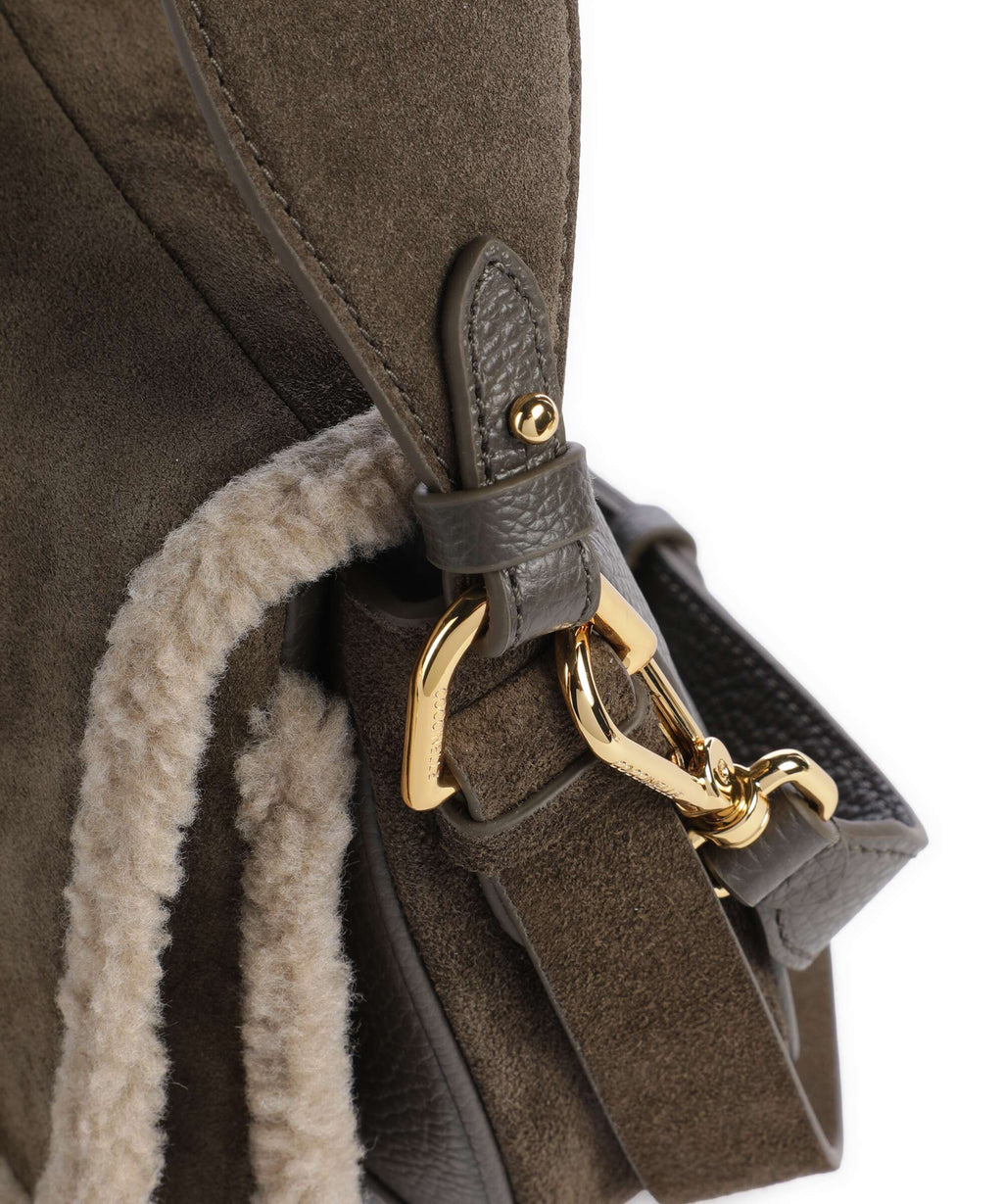Coccinelle Smash Suede Handbag fango/warm taupe