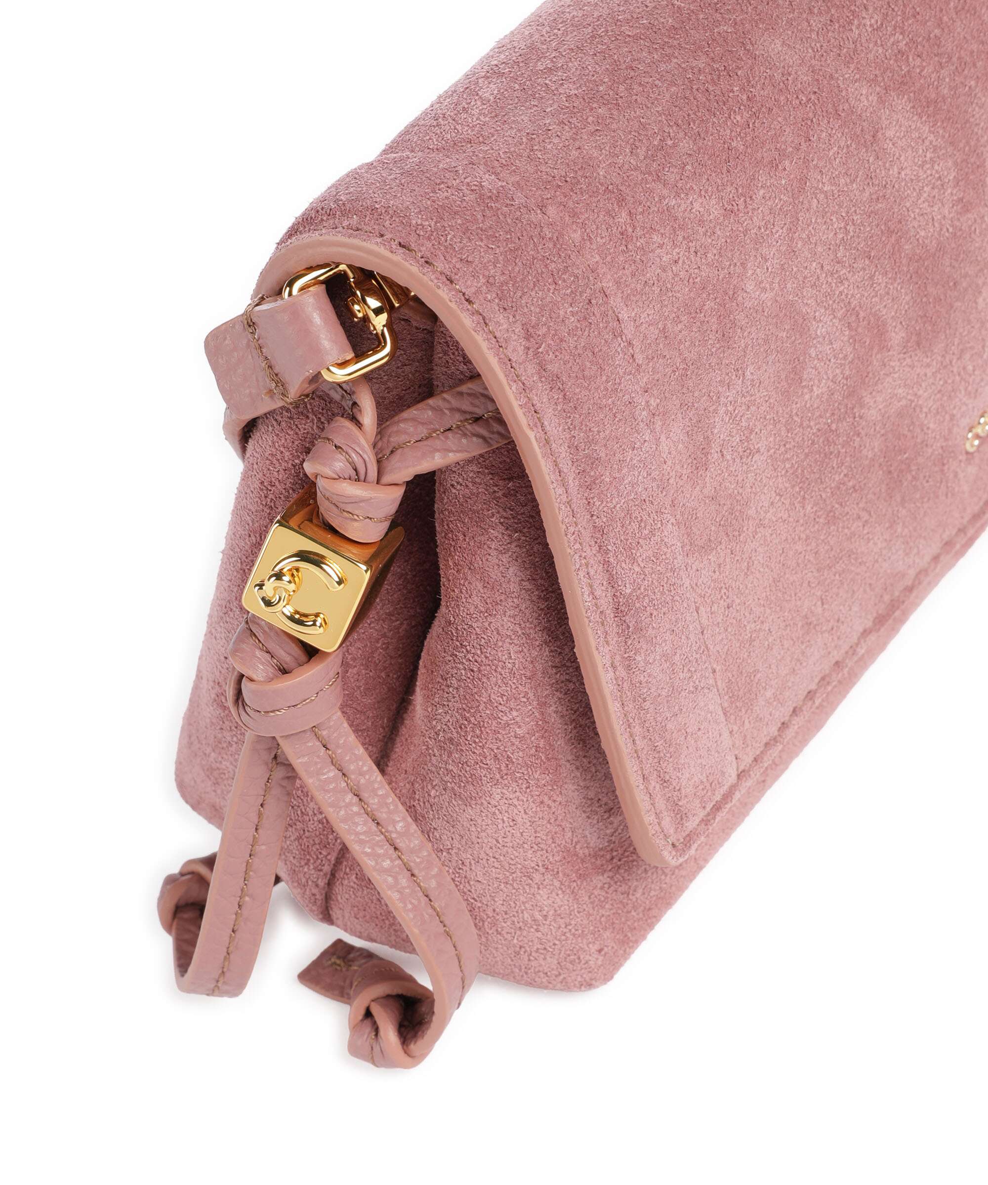 Coccinelle Thess Suede Crossbody bag winter rose