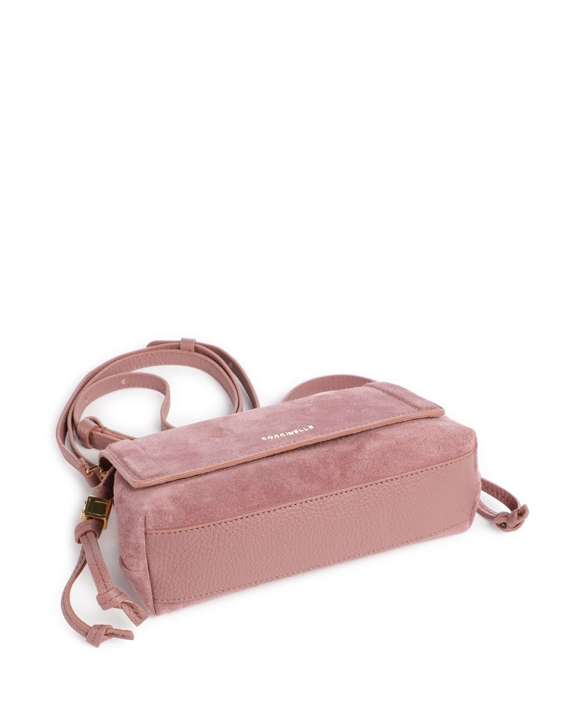 Coccinelle Thess Suede Crossbody bag winter rose