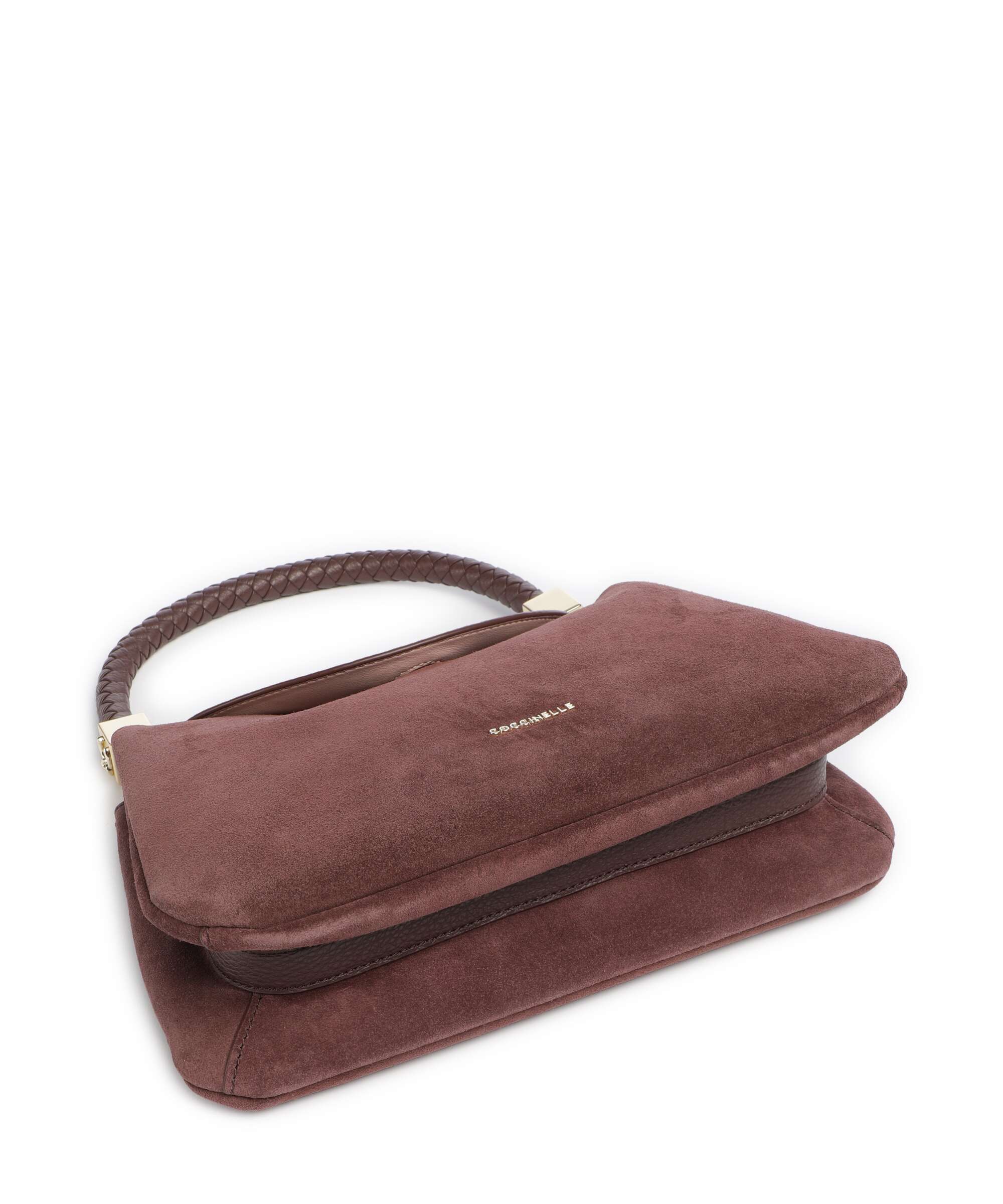Coccinelle Tiggy Suede Shoulder bag berry